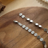 Round Disk Chain Necklace – Delicate Radiance