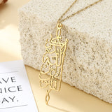 "Only in the remembrance of Allah will your hearts find peace" necklace