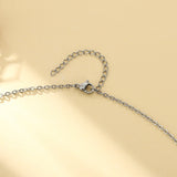 Surely with hardship comes ease/ (إِنَّ مَعَ ٱلْعُسْرِ يُسْرًۭا) Circle necklace