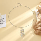 "Only in the remembrance of Allah will your hearts find peace" necklace