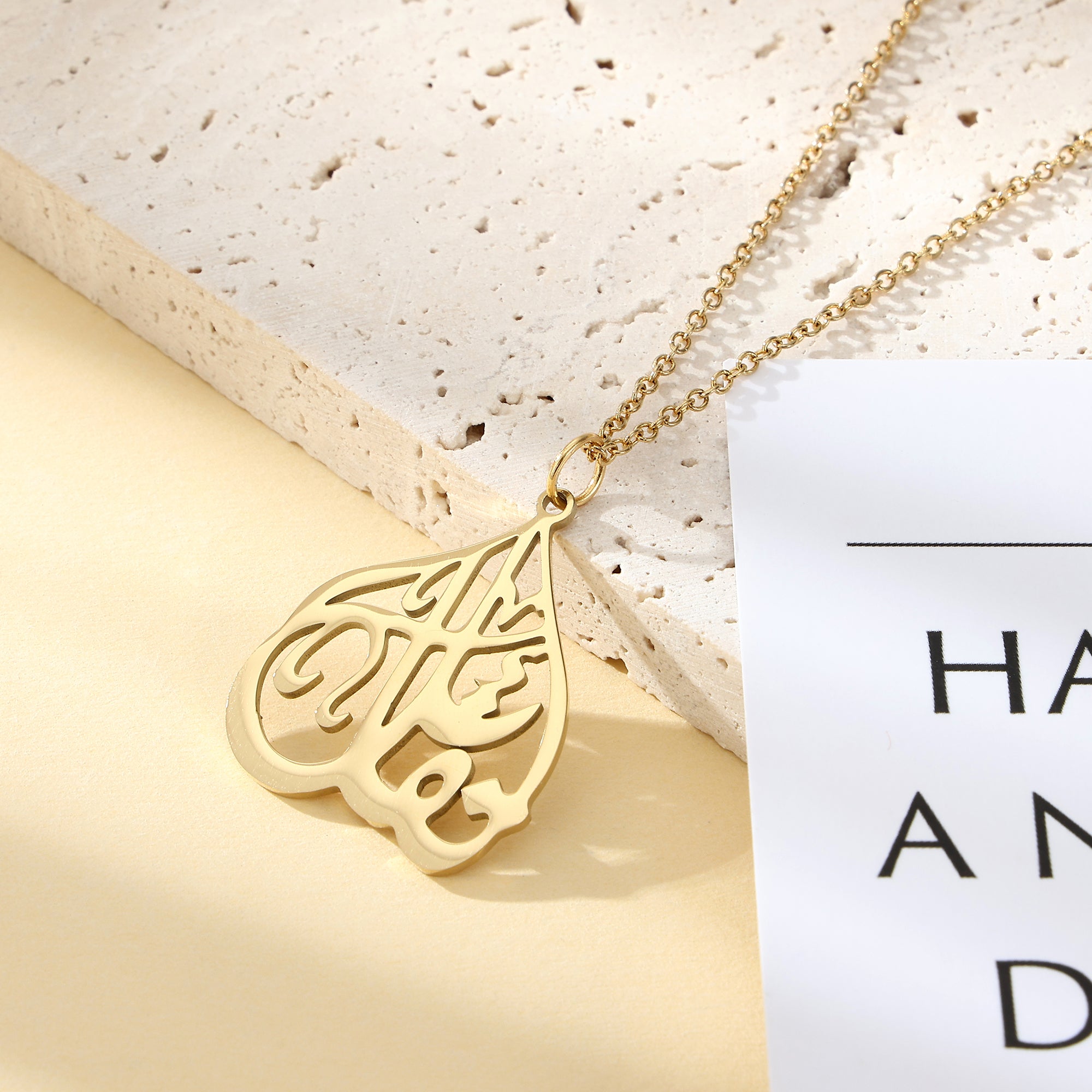 "Optimism" Calligraphy Necklace