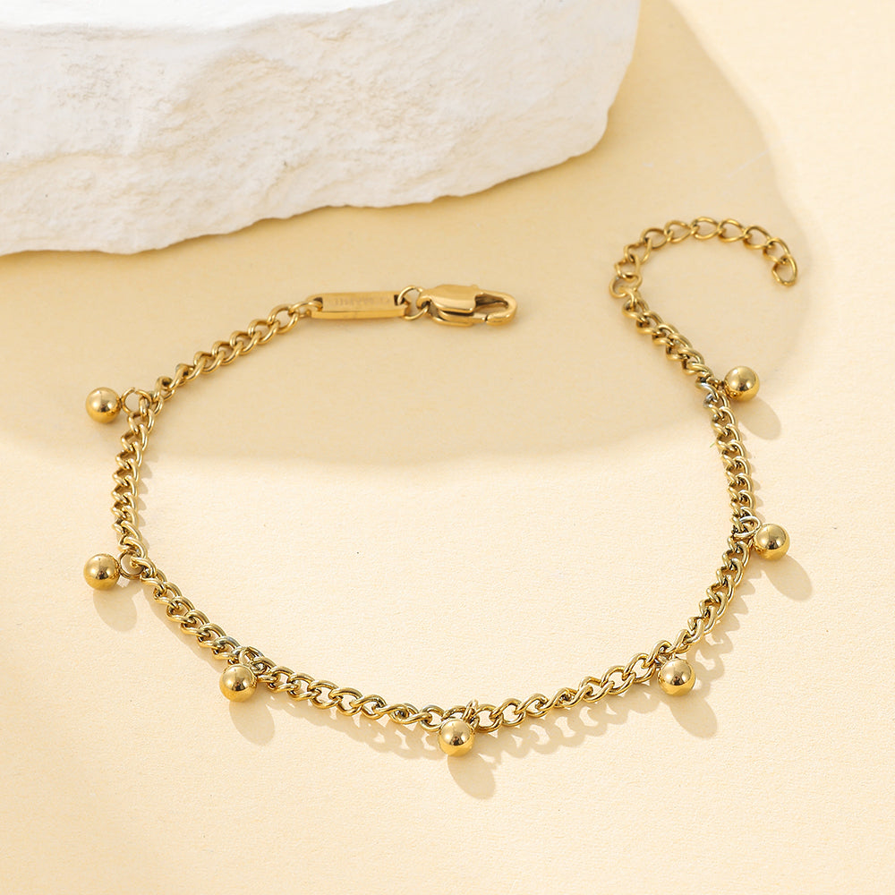 Dangling Bead Chain Bracelet