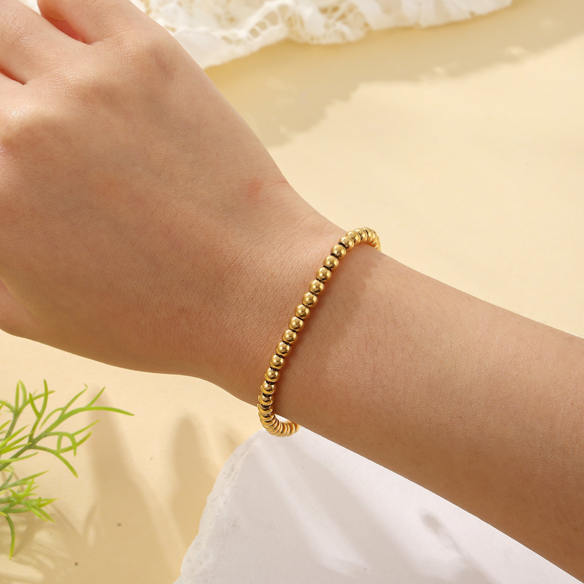Bead Chain Bracelet – Subtle Sophistication