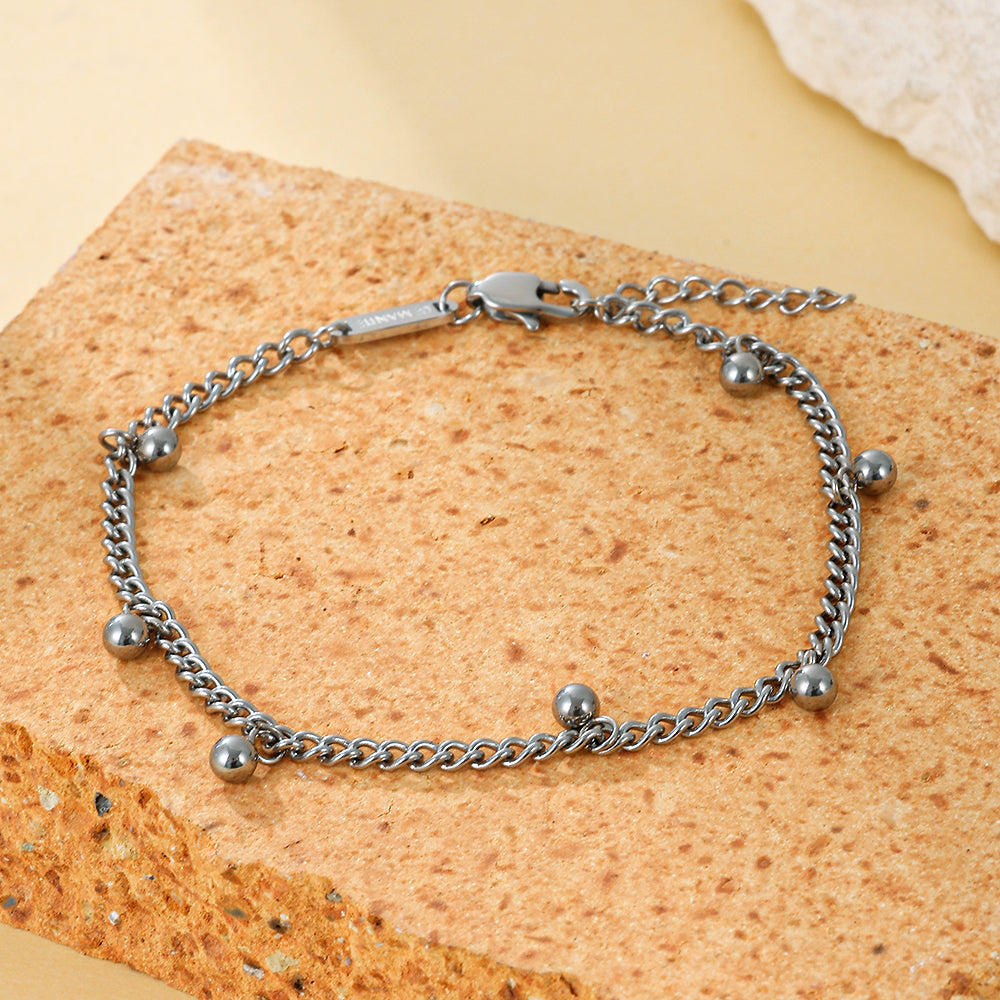 Dangling Bead Chain Bracelet