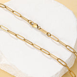 Link Chain Paperclip-style Necklace (4.0mm)