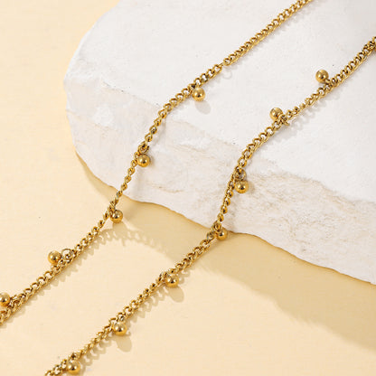 Dangling Bead Chain Necklace