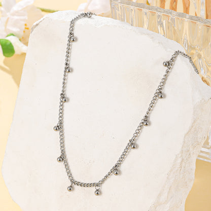 Dangling Bead Chain Necklace