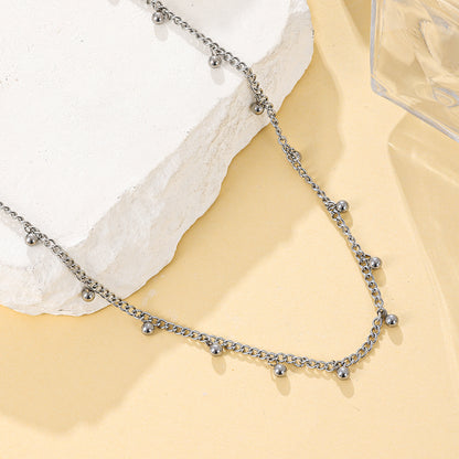 Dangling Bead Chain Necklace