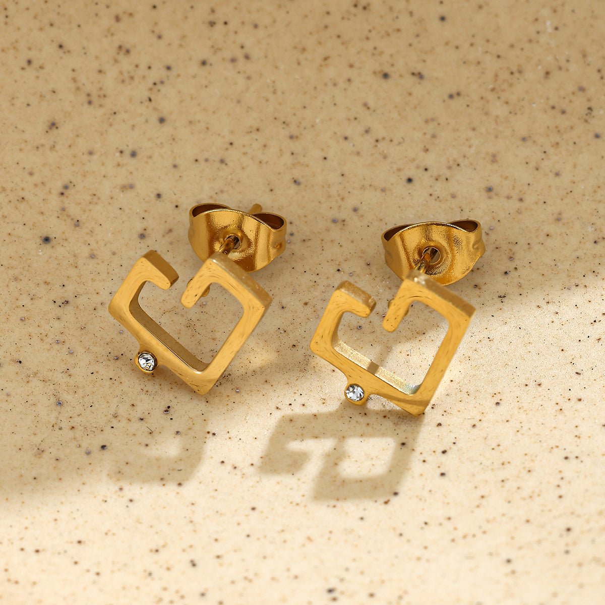 Love/ Hoob Earrings (Koofi collagraphy)