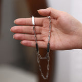 Triple Name Bar Paperclip Necklace