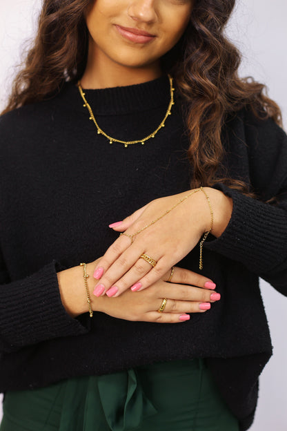 Dangling Bead Chain Bracelet