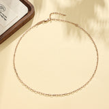 Link Chain Paperclip-style Necklace (2.5mm)