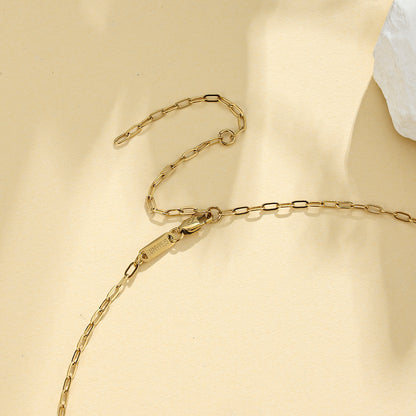 Link Chain Paperclip-style Necklace (2.5mm)