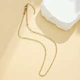 Link Chain Paperclip-style Necklace (2.5mm)