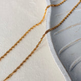 Twisted Herringbone Chain Necklace