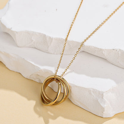 Triple Ring Necklace