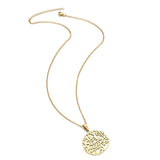 Surely with hardship comes ease/ (إِنَّ مَعَ ٱلْعُسْرِ يُسْرًۭا) Circle necklace